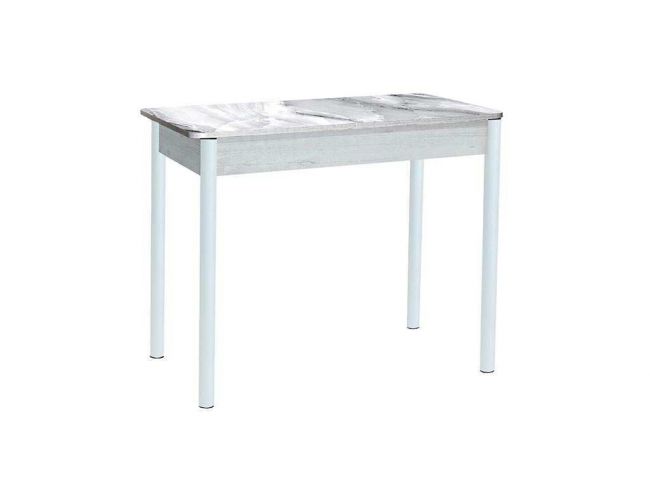 Нью йорк фотопечать стол обеденный раздвижной / белый мрамор/бетон белый/белый