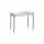 Нью йорк фотопечать стол обеденный раздвижной / белый мрамор/бетон белый/металлик