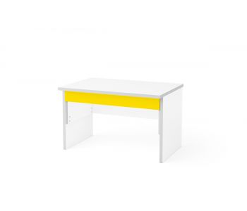 Детский растущий стол Q-bix 01 без декора (Тема: Белый, Декор: Желтый)