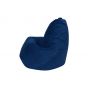 Кресло мешок груша L синий велюр