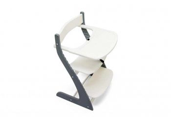 Растущий стул Бельмарко Усура со столиком для кормления Графит-белый