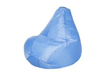 Кресло мешок груша L Оксфорд голубое